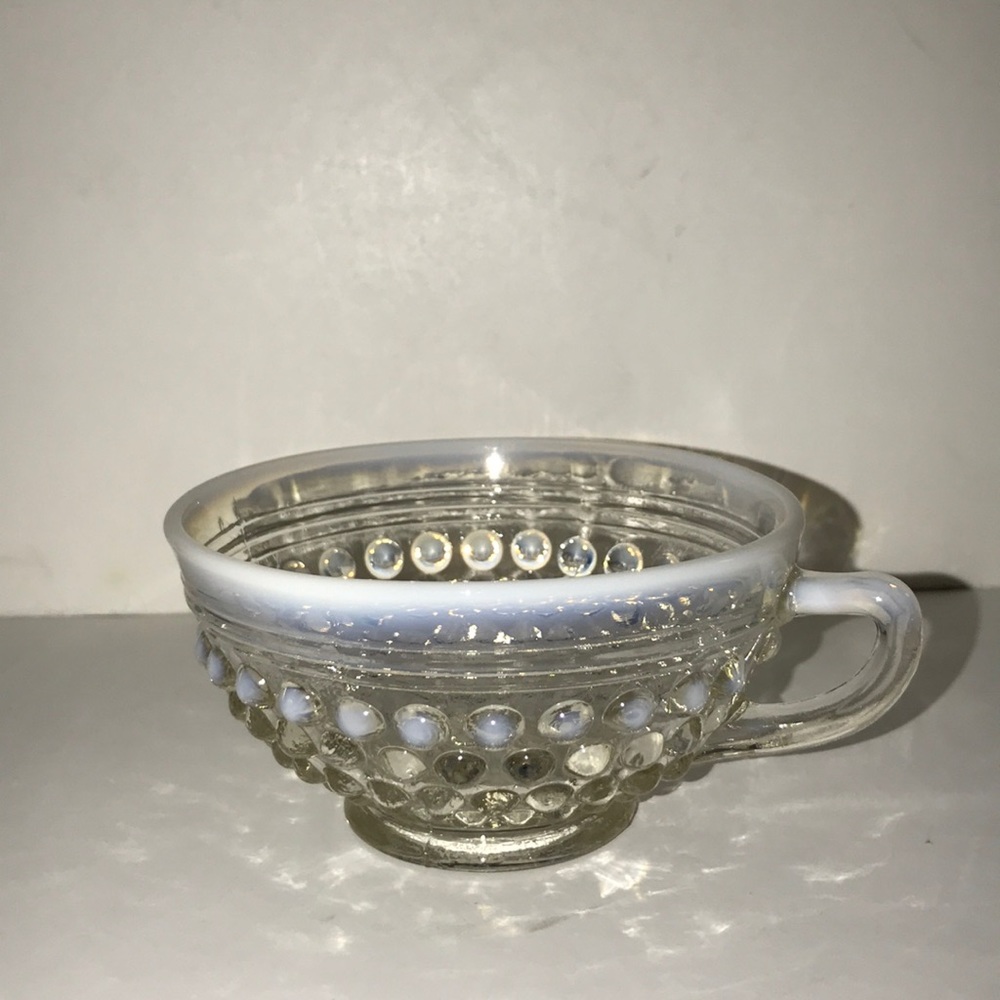 Fenton opalescent hobnail tea cups/punch cups.